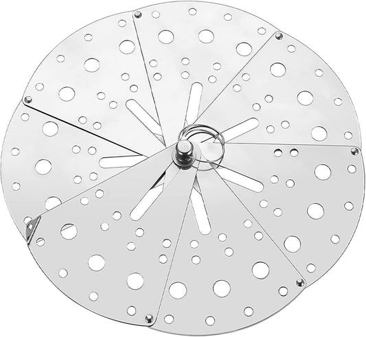 Adjustable Stainless Steel Kitchen Spill Stopper Lid, Anti-Spill Overflow Stopper Cover for Pots and Pans, Multipurpose Household Cooking Lid with Extendable Design