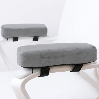 LargeLeaf Extra Thick 2 inches Chair with Memory Foam Armrest Pads 2-Piece