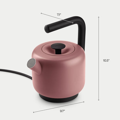 Fellow Clyde Electric Kettle 1.5 Liter - Fast Boil, Drip-Free Spout | Hot Water Tea Kettle for Tea & Coffee, Stainless Steel Water Boiler, Auto Shut-Off, BPA-Free, Cordless, Matte Black