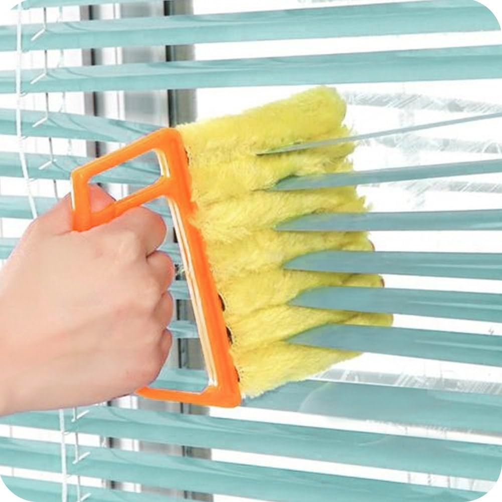 Blind Cleaner Tool, Mini Blind Duster Clean Brush, Dust Venetian Brush, Yellow S13