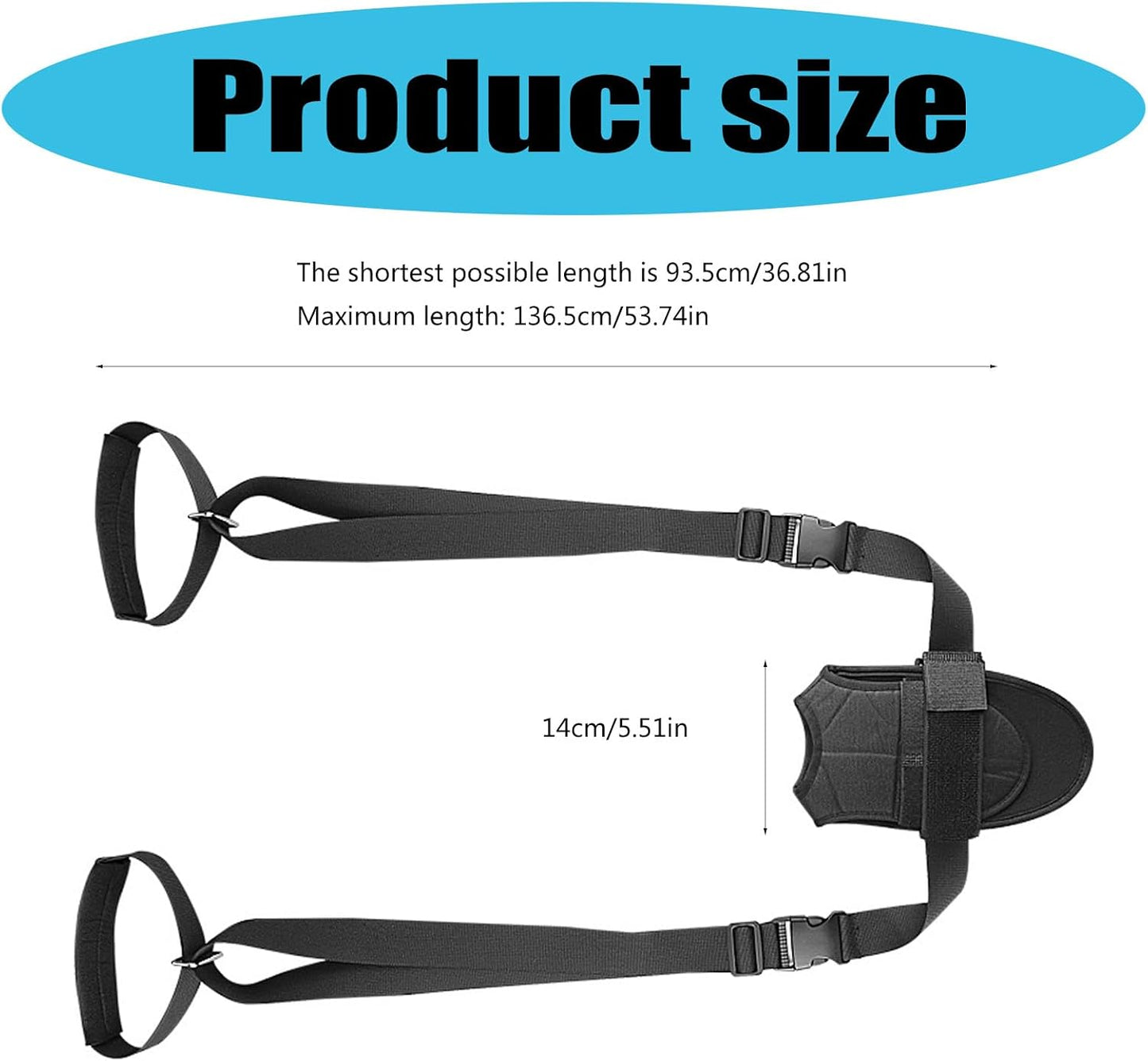 Stretcher Strap Adjustable Stretch Bands Foot and Calf Stretcher Leg Stretch Strap for Adult Multifunctional Stretching