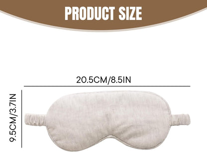 Eye Masks for Sleep, Beige Cotton Sleep Mask Lightweight and Comfortable Elastic Eye Mask for Nighttime Sleeping, Traveling Suitable for Men Women
