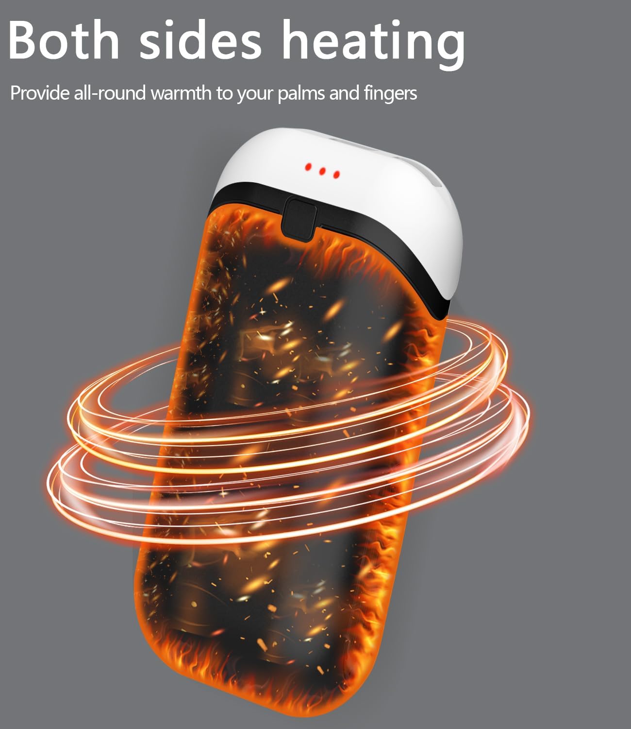 Hand Warmers Rechargeable [Equipped with Heat-conducting Silicone][Double-Sided Heating] [Shockproof] Suitable Skiing for Golf Hunting Hiking Outdoor Camping