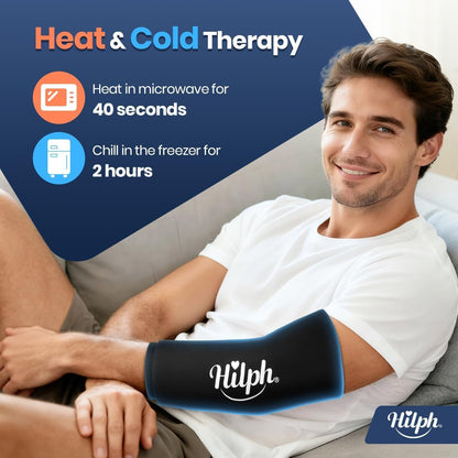 Hilph Knee Ice Pack Sleeve, Flexible Gel Ice Pack for Knee Pain Relief