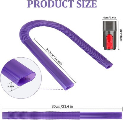 Dryer Vent Lint Vacuum Atttachments and Crevice Tool for Dyson | Gen 5 V15 V15s V12 V11 V10 V9 V8 V7 Detect Outsize Slim Absolute Cyclone Vacuum Dryer Lint Flexible Remove Tool Cleaner Kit
