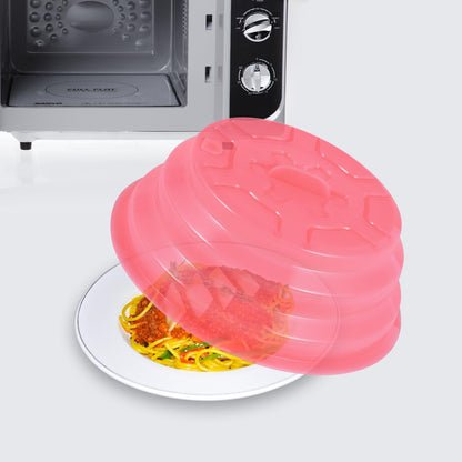 Collapsible Silicone Microwave Plate Cover Splatter Guard | Dishwasher Safe & BPA Free, 11”, Blue