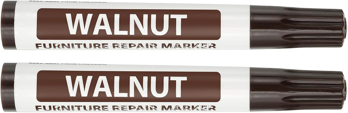 PATIKIL 2Pcs Furniture Markers Touch Up, Furniture Repair Kit Wood Markers for Scratches Wood Floor Holes Tables, White