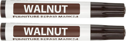 PATIKIL 2Pcs Furniture Markers Touch Up, Furniture Repair Kit Wood Markers for Scratches Wood Floor Holes Tables, White