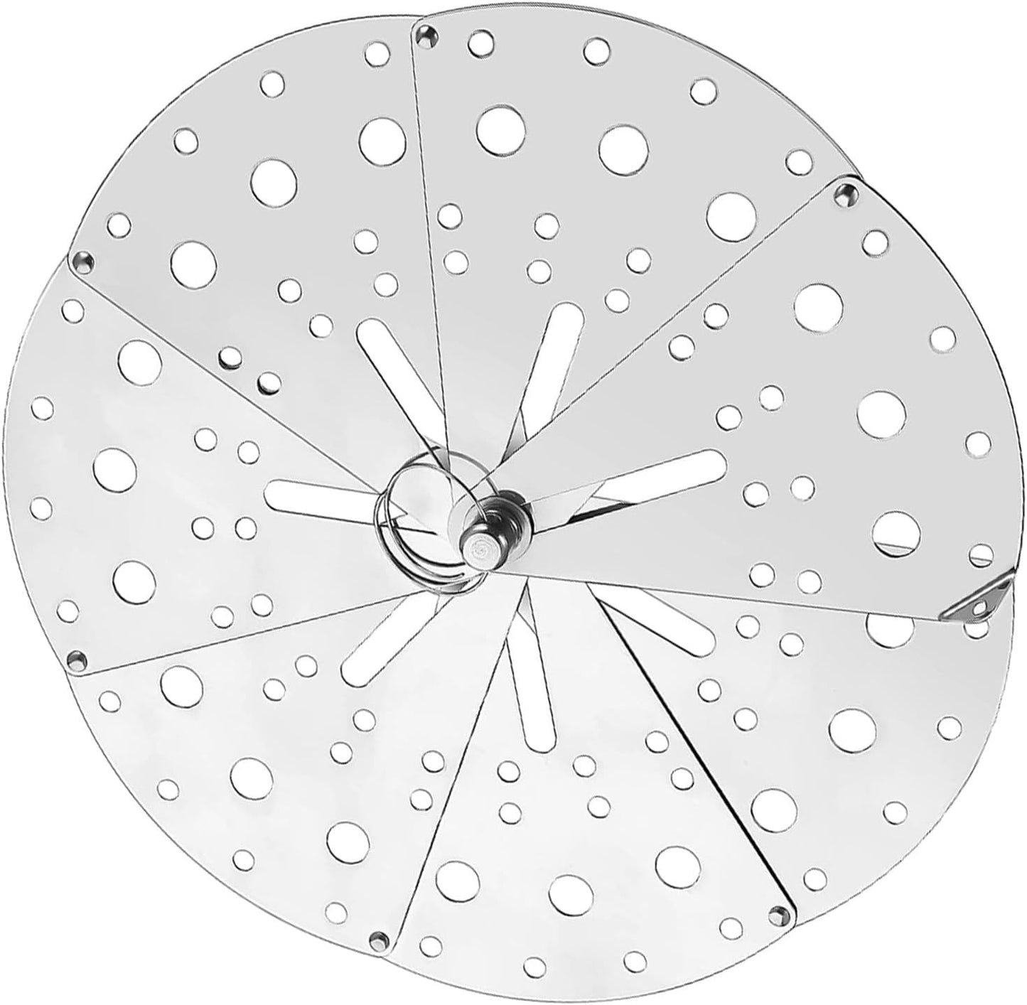 Adjustable Stainless Steel Spill Stopper Cover, Household Anti-spill Lid with Expandable Design for Kitchen Pots and Steamers