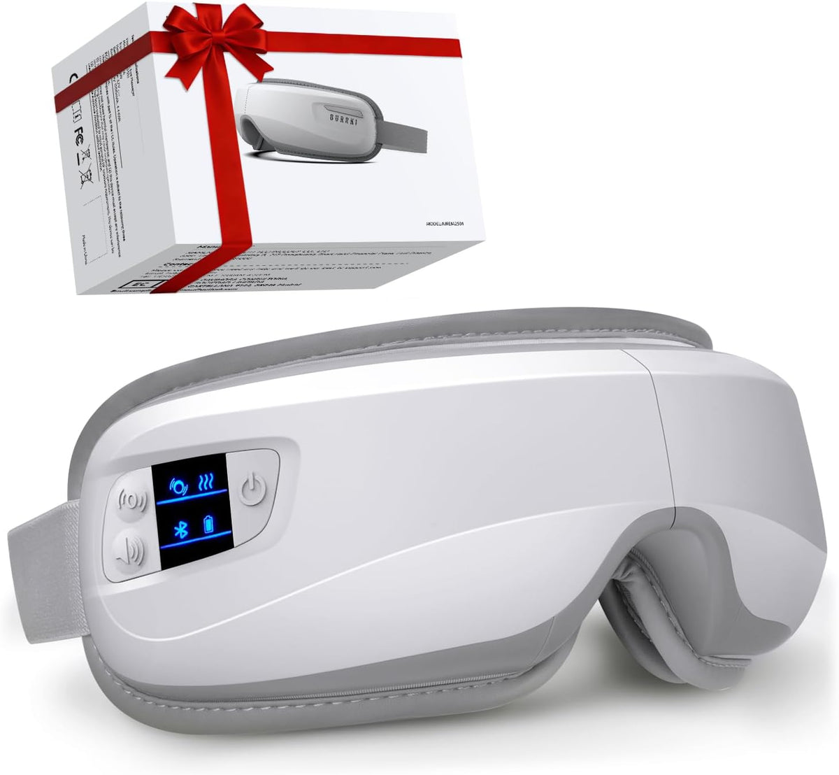 Eye Massager with Heat & Bluetooth Music, Massaging Eye Mask