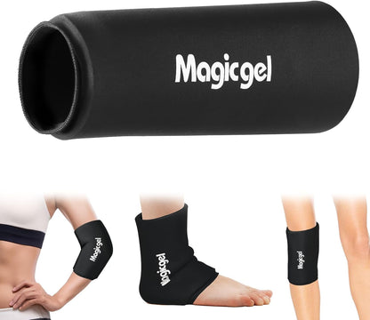Magic Gel Elbow Ice Pack Wrap – Reusable Knee and Arm Sleeve - Hot & Cold Freeze Therapy Wrap for Targeted Areas – Compact Compression Fit for Knees, Calf, Joints, Tennis