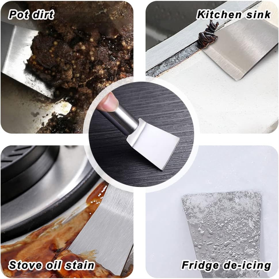 Gas Stove Brass Wire Stiff Bristles Brushes Rust Cleaner for Kitchen Grease Grime Pot Pan