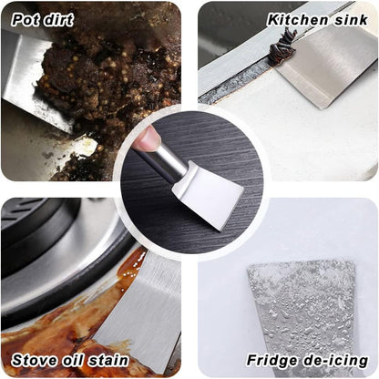 Gas Stove Brass Wire Stiff Bristles Brushes Rust Cleaner for Kitchen Grease Grime Pot Pan