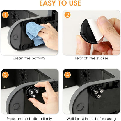Aieve Appliance Rollers, 8 Pack Small Appliance Slider, Self Adhesive Caster Wheels, Mini Swivel Wheels for Kitchen Countertop Easy Moving