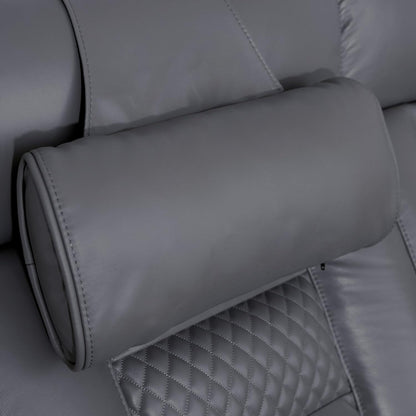 Octane Seating Pillow for Recliner Chairs | Diamond Stitching | Brown Italian Leather
