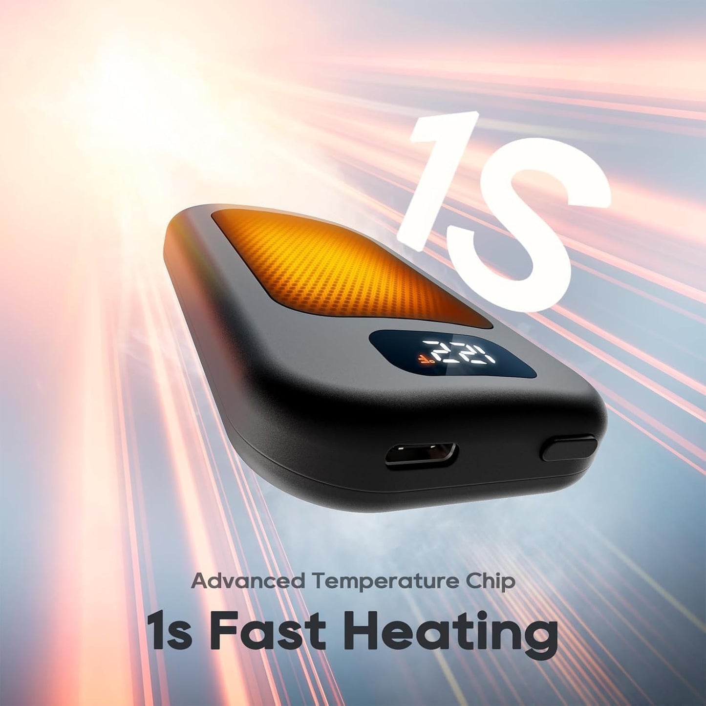 Hand Warmers Rechargeable 4 Pack, 6400mAh Electric Hand Warmers, AI Smart Chips 20Hrs Long Safe Heat, Portable Pocket Heater, Outdoor Camping Hunting Golf Accessories