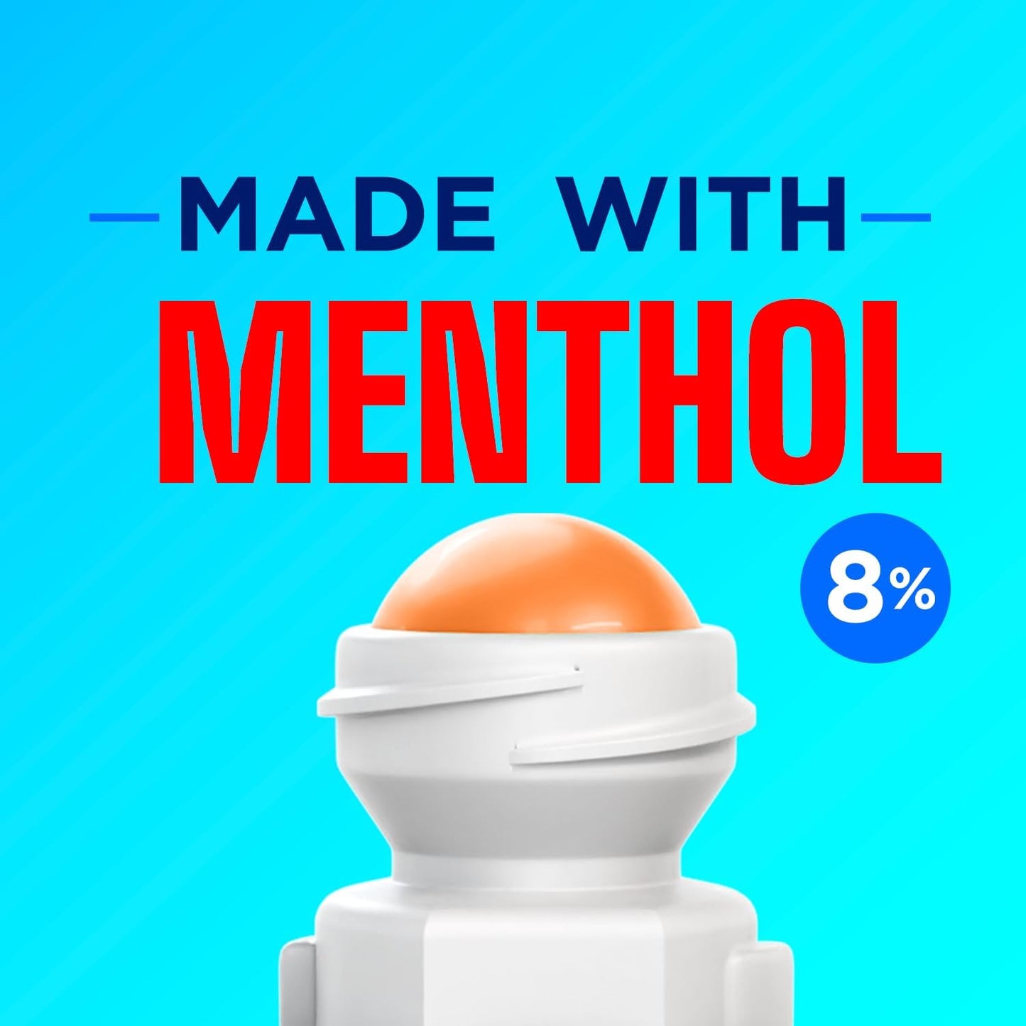 Icy Hot Original Pain Relief Nighttime Recovery No-Mess Roll-On Applicator, Fast-Acting Pain Relief with Menthol 8% for Backaches, Joints, Muscle Strains and Arthritis, Lavender Scent, 2 oz