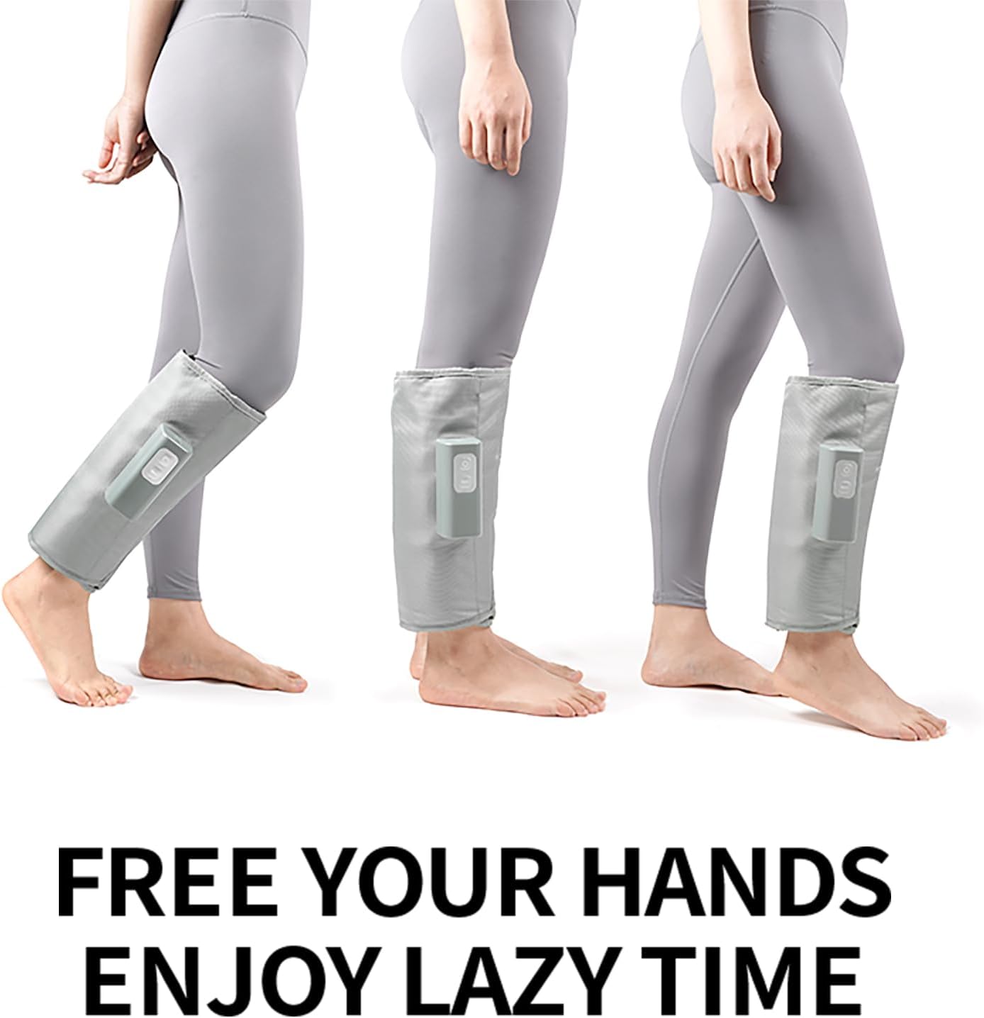 JFT Automatic Leg Massager with Heating - 3-Speed Kneading Air Convection for Women, Calf and Arm Massager for Athletes and Office Workers