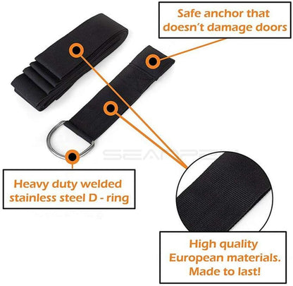 Adjustable Leg Stretcher Lengthen Ballet Stretch Band - Easy Install on Door Flexibility Stretching Leg Strap Great Cheer Dance Gymnastics Trainer Stretching Equipment Taekwondo Training
