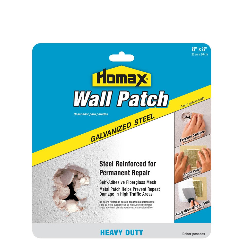 Homax 41072026734 Drywall Patch and Repair Kit, 4"x4" Wall Patch