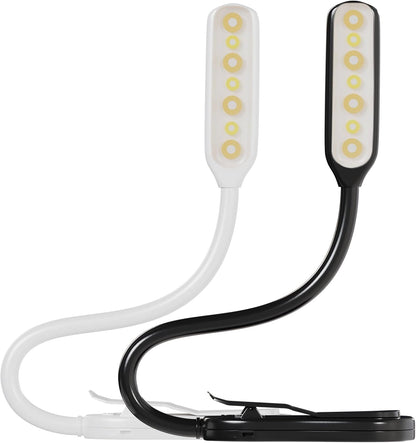 BaHoki Essentials Book Clip Lamp - Small Size Rechargeable LED Clip On Flash Light - Book Light for Reading in Bed