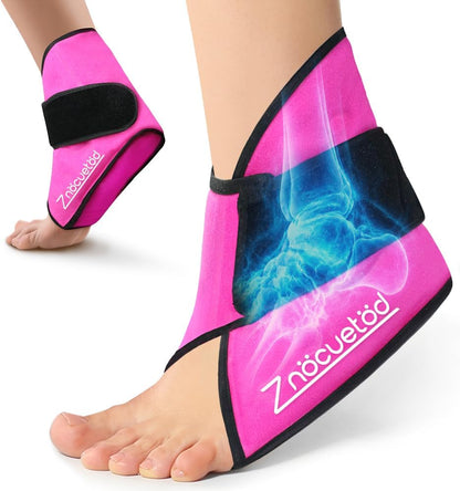 Ankle Ice Pack Wrap for Swelling Foot Heel Pain Relief Reusable Gel-1Pack