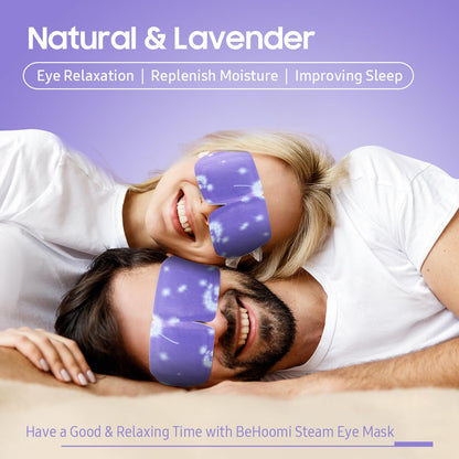 BeHoomi 20 Packs Steam Eye Mask, Heated Eye Mask Warm Compress for Eyes, Disposable Self Heating Steam Mask for Home, Sleep, Spa, Travel Essentials & Relaxation Gifts for Women (Unscented)