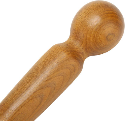 Dioche Reflexology Foot Massage Wooden Stick, Wood Health Treatment Traditional Tool Manual Massager for Travel