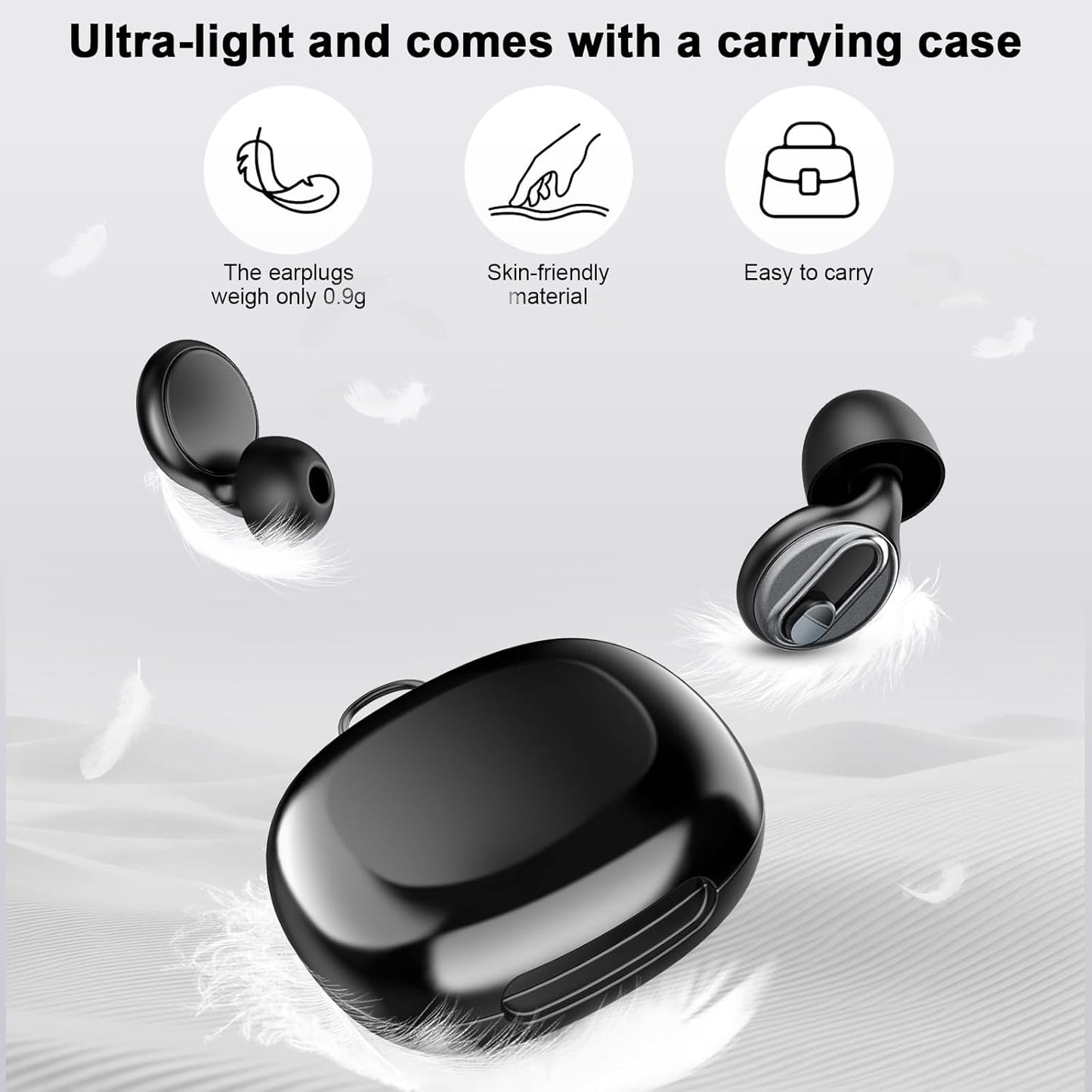 Adjustable Ear Plugs-2, 17-35dB Noise Reduction Hearing Protection EarPlugs, Reusable Silicone Earplug for Sleep/Focus/Travel/Concerts, 7 Pairs of XS/S/M/L Single/Double Eartips with Magnetic Case