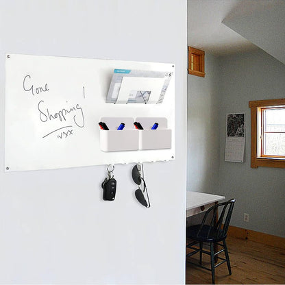 Magnetic Dry Erase Marker Holder - Multi-Surface Pen & Marker Holder for Fridge, Whiteboard, Locker - School, Office, Home - 1 Pack, Black