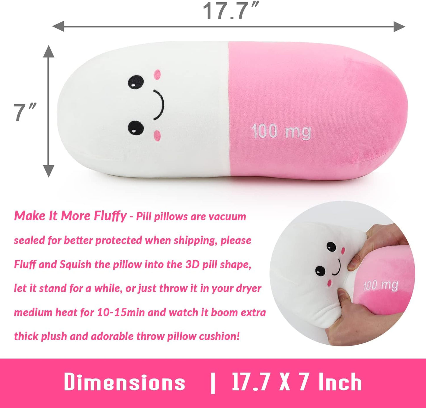 Cervical Neck Roll Pill Pillow, Cylinder Bolster Chill Pillows with Washable Cover, Round Neck Pillows Support for Bed Sleeping, Designed for Head, Neck, Lumbar, Legs Back and Yoga (Grey, M)