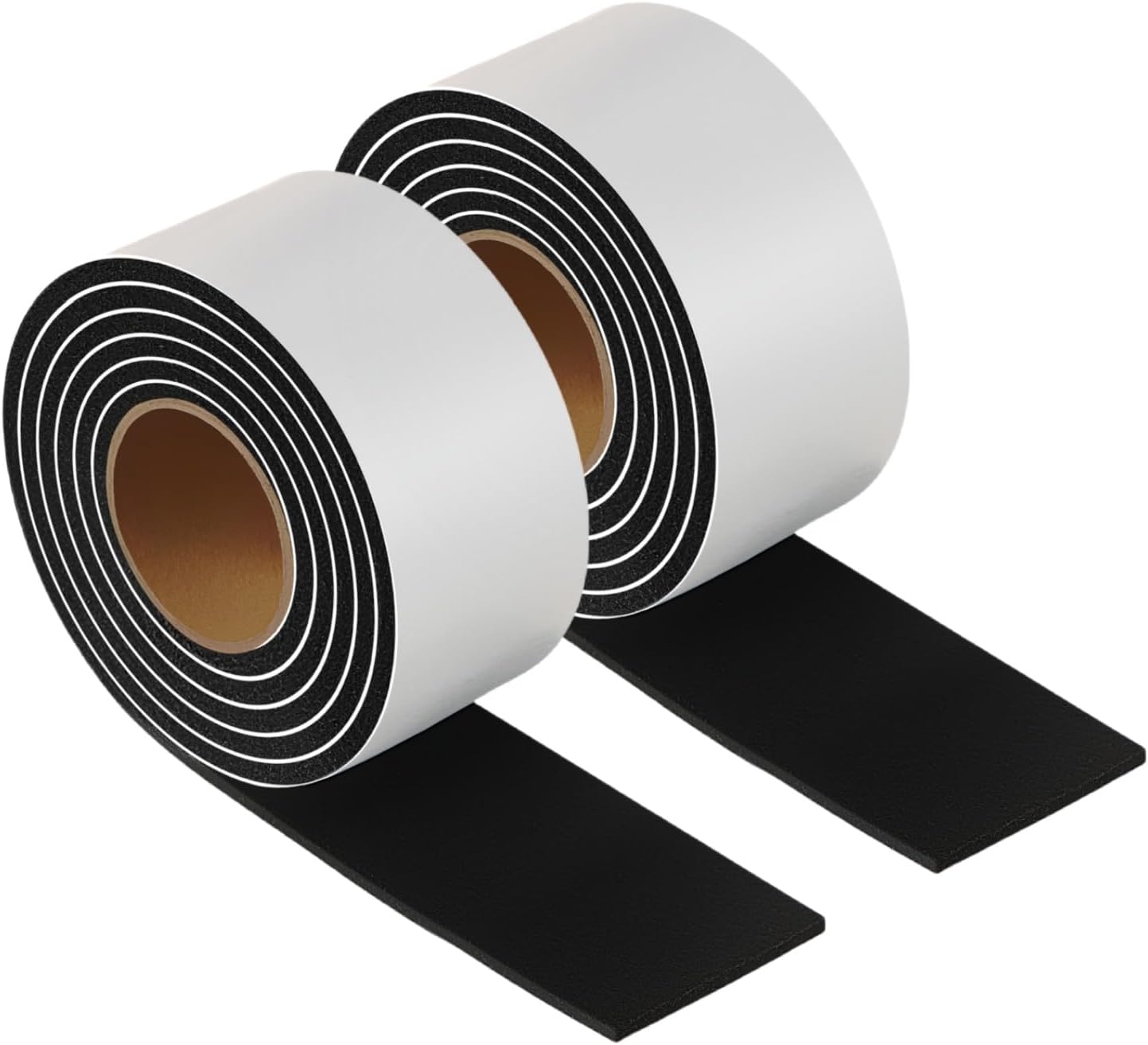 Felt Strips with Adhesive Backing Heavy Duty Cuttable Felt Tape Roll Furniture Pads for Chair Legs - Protecting Hardwood Floors, Chair Wall Protector (Black, 80 x 0.5 x 0.14 Inch)