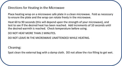 Microwavable Heating Pad, Rice Filled, Plush Cotton Cover, Natural, No Scents Added, Handcrafted in the USA, Back, Neck Pain, Arthritis, Cramps (Navy Blue)