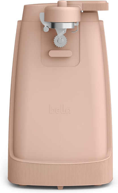bella Automatic Can Opener, Hands Free, Battery Operated, Cordless, Stainless steel blade to open any Size Can with Magnet to Safely Remove Lid, Seamless Opening Decreases Sharp Edges, Slate