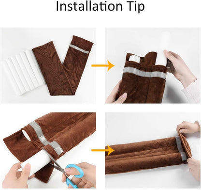 36 Inch Under Door Stopper, Door Noise Blocker | Double Sided Door Stopper, Machine-Washable