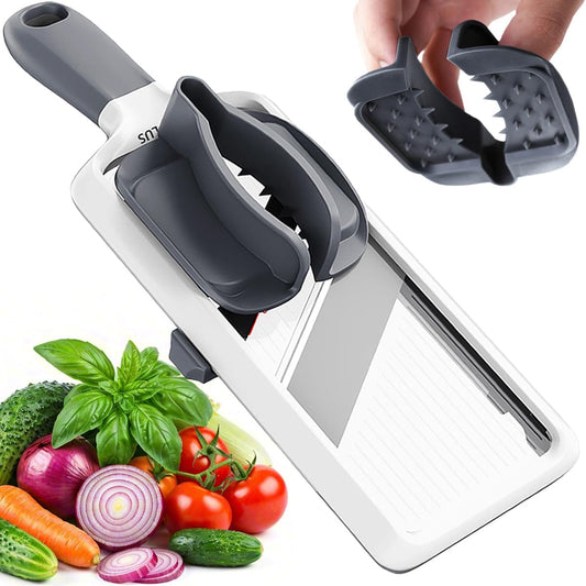 NACOLUS Mandoline Slicer for Kitchen, Adjustable Vegetable Slicer with Food Holder,Handheld Potato Slicer, Simple&Handy veggie slicer vegetable cutter