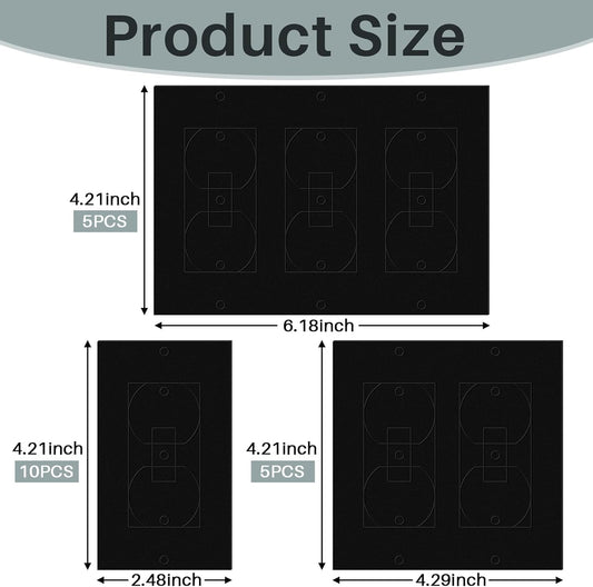 Tondiamo 40 Pcs White Wall Insulation Gasket Rectangle Wall Plate Outlet Sealers Foam Replacement Weatherproof Gasket Sealer Energy Saving for Electrical Outlet Plates Switch Covers