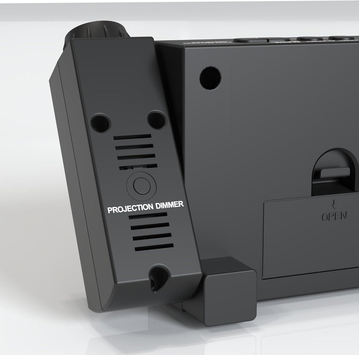 Mesqool Projection Alarm Clock with Bed Shaker, Dual Alarms