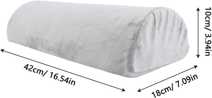 Jiawu Half Moon Waist Pillow Memory Foam Lumbar Support Cushion for Lower Back Pain Relief, Ergonomic Pillow for Head, Feet, Knees, Hip & Leg Support While Sleeping or Sitting