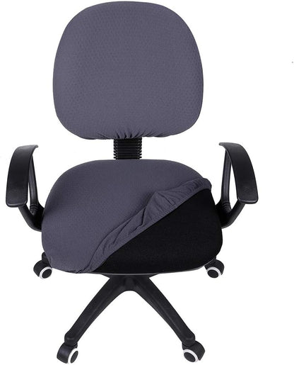 Smiry Office Computer Chair Armrest Covers, 2PCs Anti-dust Arm Rest Pad | Removable Washable Desk Chair Arm Pad Covers, Grey