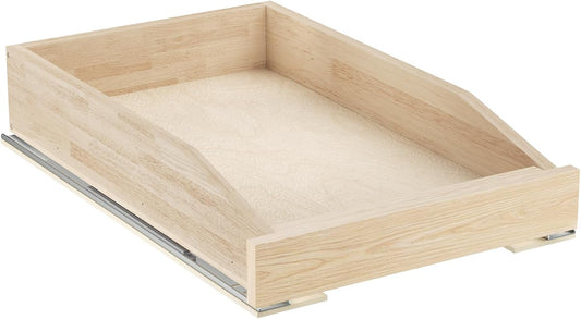 LOVMOR Single Pull Out Cabinet Organizer 28½”W x 21”D, Soft Close Slide Out Drawer Storage Shelves for Kitchen, Wood Cabinet Shelf Pull-Out Organizer Storage for Base Cabinets