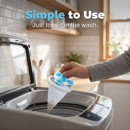 5 pcs Washing Machine Hair Filter Mesh Bags Reusable Pet Hair Collector | Reusable Floating Washing Machine Filter Bags Floating Hair Filtering Mesh Removal