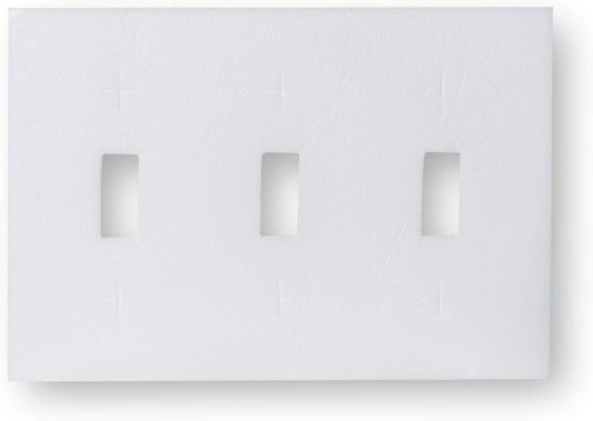 Stick 'N' Seal Adhesive Backed Triple Switch Draft Sealers. Save Energy and Money. Pack of 3
