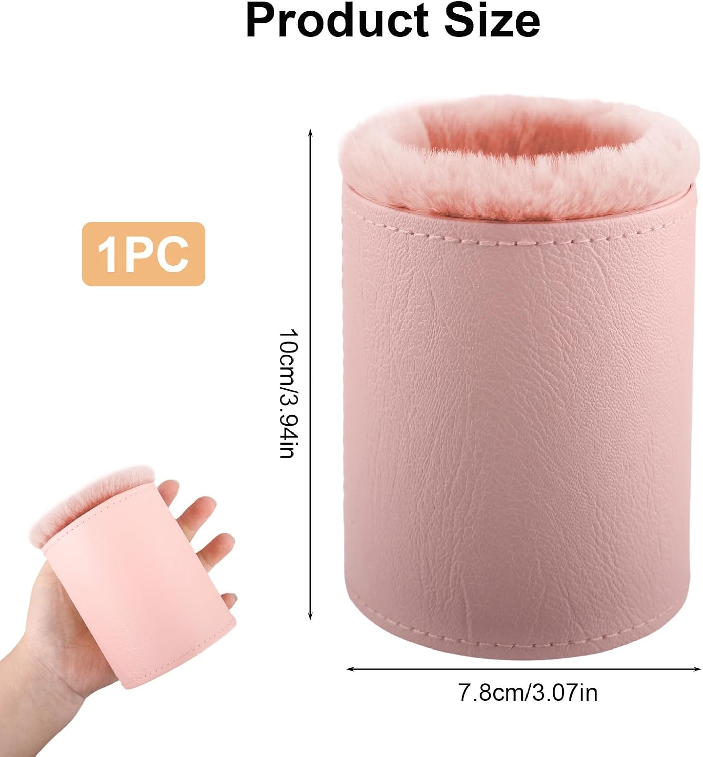 Glasses Holder for Nightstand, Plush Lined Eyeglass Case Stand with Protective Leather Exterior