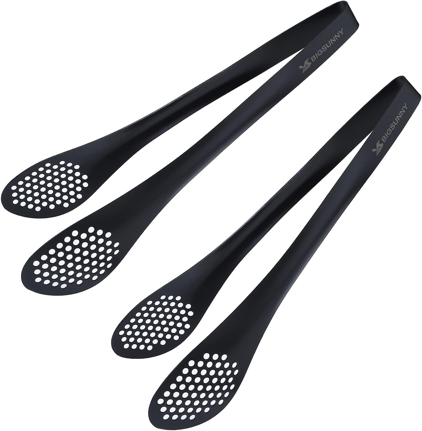 MSY BIGSUNNY 9 inch Buffet Tongs, Set of 2 Stainless Steel Food Serving Tongs