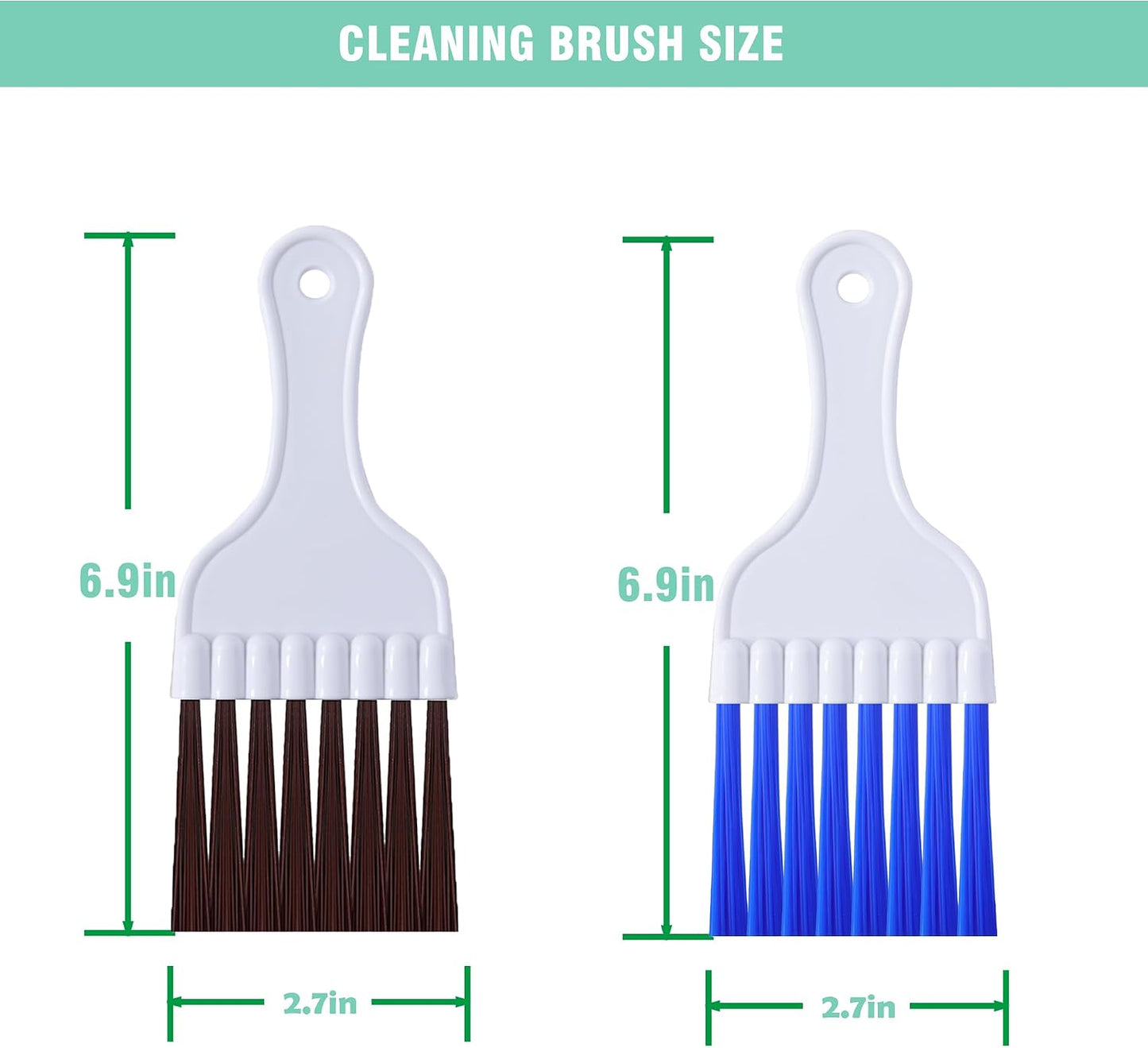 2Pcs Air Conditioner Fin Comb Cleaner kit AC Coil Cleaning Brush Condenser Fin Straightener AC Evaporator Comb Radiator Repair Clean Tool