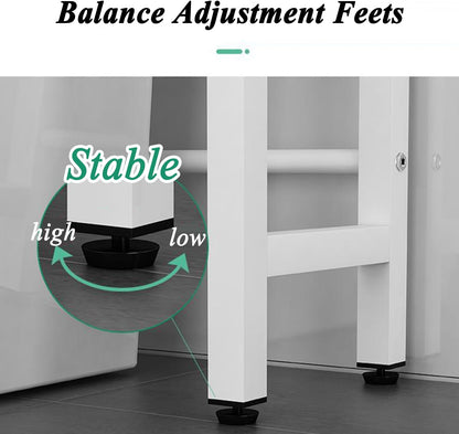 Over Washer and Dryer Storage Shelves for Washer Dryer Countertop, Laundry Room Storage Organizer, Over the Toilet Shelf Suit Washing Machine Width Within 25.59", Hold 50lbs 【Ship from US】
