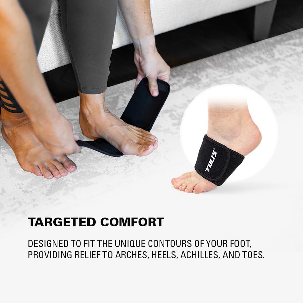 Tuli’s Foot Therapy Wrap, Ice/Heat Pack for Plantar Fasciitis, One Size | Heel, Foot, Arch Pain