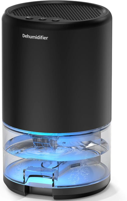 Dehumidifier, 35 oz Small Dehumidifiers for Home, Bathroom, Bedroom, Rooms, Ultra-Quiet with Sleep Mode, 7 Color Lights & Auto Shut Off, Compact & Portable for Closet, RV, Basement, Energy Saving
