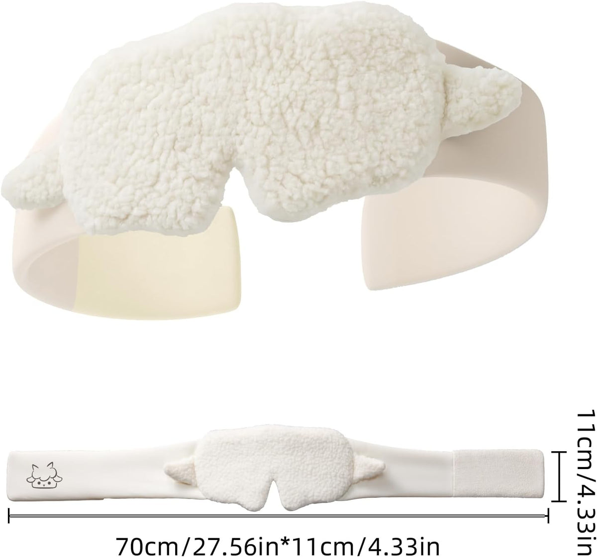22mm Mulberry Silk Sleep Mask,3D Lash Friendly Eye Mask Adjustable Gray